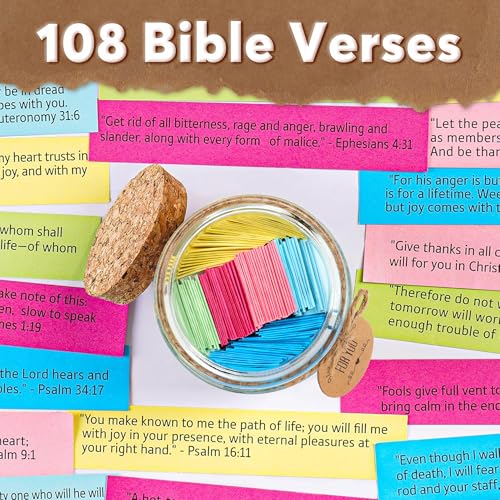 Best Friend Christmas Birthday Gifts for Men Male - BFF Gift for Her Him - Bestie Gift, Christian Xmas Present For Friends - Decorative Glass Inspirational Scripture Jar with 108 Bible Verse - style: Women-Friend