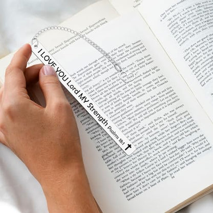 Inspirational Christian Bookmarks Gifts Metal Christian Bookmarks Gifts Bible Verse Bookmark for Reading Women Scripture Faith Book Marks Birthday Gift for Book Lovers - color: Religious Bookmark 08