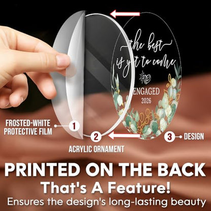 HEXMOZ Engagement Gifts for Couples, Women - Bride to Be Gift, Fiance Gift - color: Engaged 7 2026