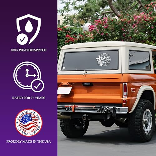 Look Back and Thank God, Look Forward and Trust God Car Decal Christian, Bible Sticker Flower, Catholic Car Accessories, Vinyl Waterproof 8 Inches Bumper Decal for Mom Dad Friend
