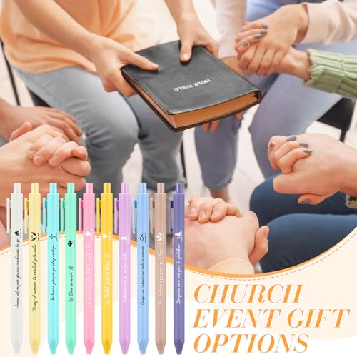 Sayglossy 100 Pcs Christian Spanish Ballpoint Pen Relgious Gift, Classic - color: Classic