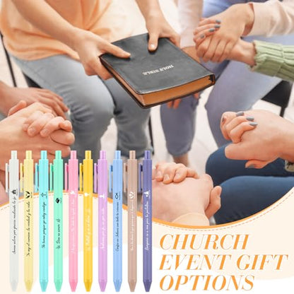 Sayglossy 100 Pcs Christian Spanish Ballpoint Pen Relgious Gift, Classic - color: Classic