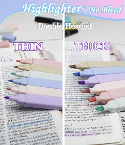 Bible Study Supplies, Bible Journaling Kit Tabs Cross Paper Clips, Highlighters and Pens No Bleed Journaling Supplies