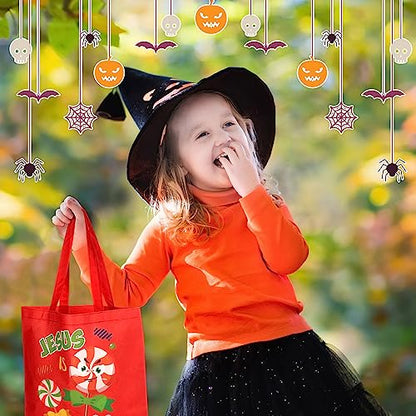 Sweetude 24 Pcs Bible Christian Halloween Bags, Jesus Religious Gift