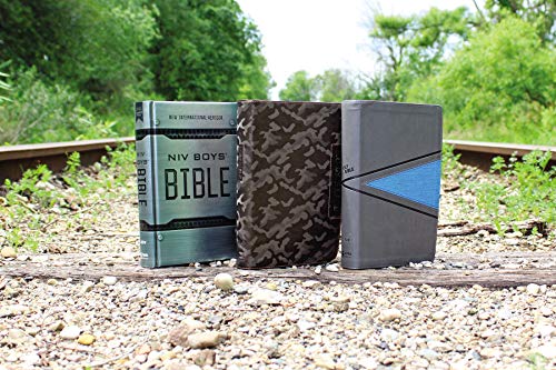 NIV, Boys' Bible, Leathersoft, Brown Camo, Comfort Print: A Foundation for Lifelong Faith and Learning for Boys Ages 8-12