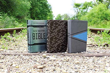 NIV, Boys' Bible, Leathersoft, Brown Camo, Comfort Print: A Foundation for Lifelong Faith and Learning for Boys Ages 8-12