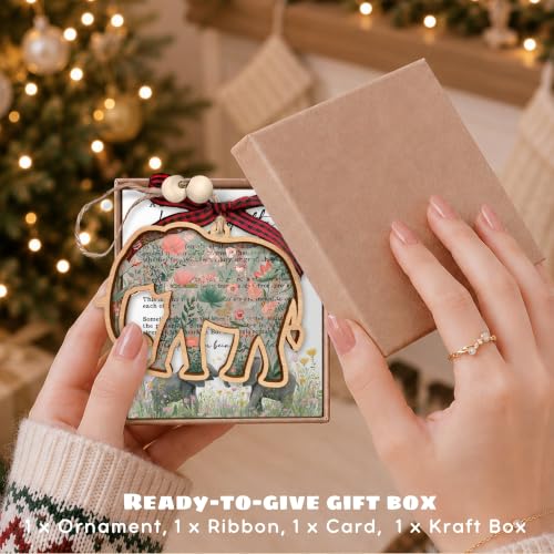 Elephant Ornament, Friendship Ornament - Elephant Gifts for Women, Friends - color: Elephant
