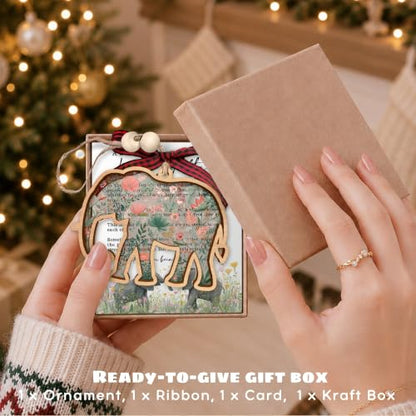 Elephant Ornament, Friendship Ornament - Elephant Gifts for Women, Friends - color: Elephant