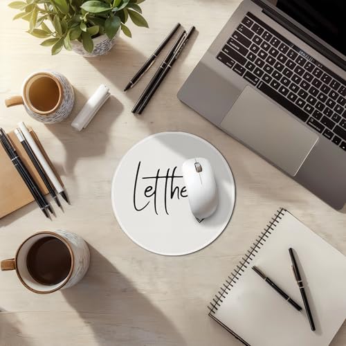 Let Them Funny Mouse Pad Mousepad, Inspirational Mental Health Mouse Pads for Desk Home Office Computers Laptop Accessories, Funny Office Gifts for Coworkers, 7.9x7.9 Inch - color: 03 Color