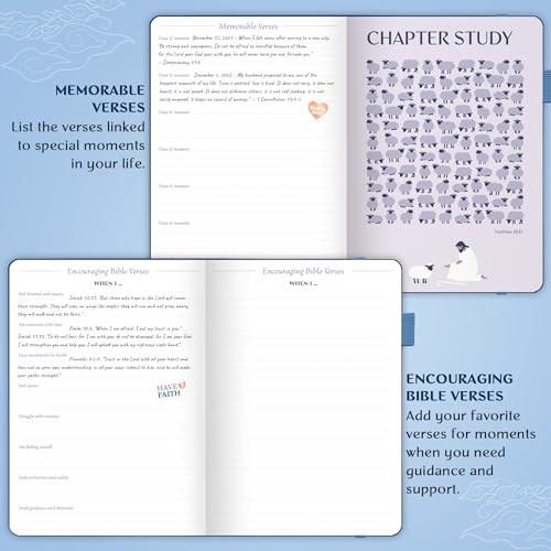 Legend Bible Study Journal for Women, Guide Notebook for Notes Mystic Blue - color: Mystic Blue