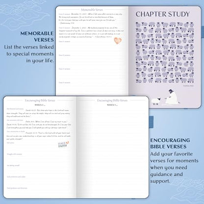 Legend Bible Study Journal for Women, Guide Notebook for Notes Mystic Blue - color: Mystic Blue