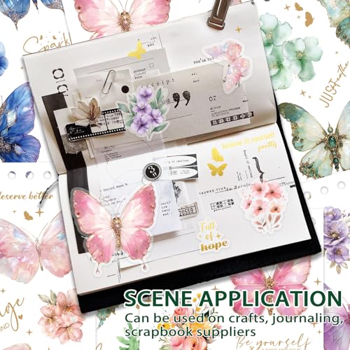 Butterfly Sticker Book 36 Sheets 300+ Pcs Aesthetics Stickers - style: Butterfly
