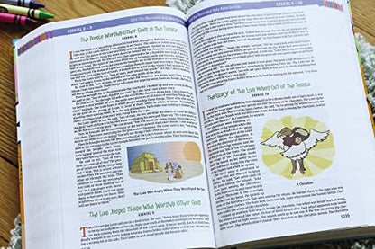 NIrV, The Illustrated Holy Bible for Kids, Hardcover, Full Color, Comfort Print: Over 750 Images