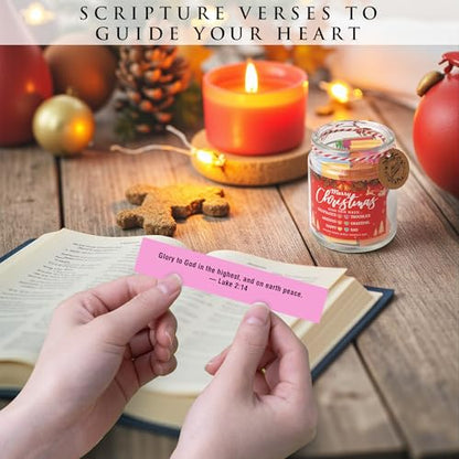Bible Verse Jar (Christmas Bible Jar) - color: Christmas Bible Jar