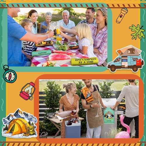 Boyiee 6 Pcs Camping Kitchen Towels Absorbent Dishcloths - color: Colorful Camping