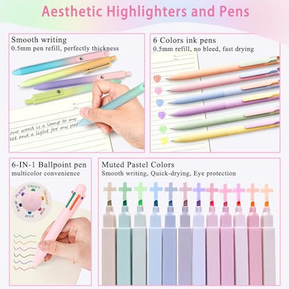 52Pcs All-in-one Bible Study Journaling Supplies, Bible note Taking Set - color: Multicolor