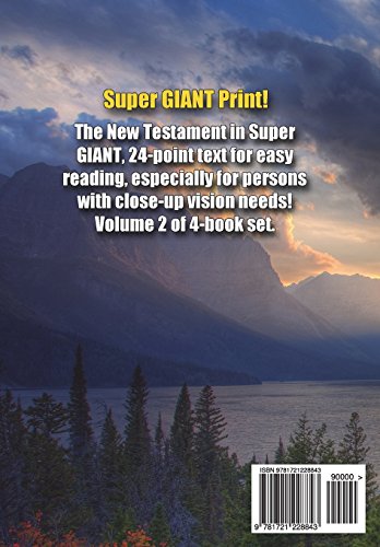 Super Giant Print New Testament, Volume II, Luke-John, 24-Point Text, KJV: One-Column Format