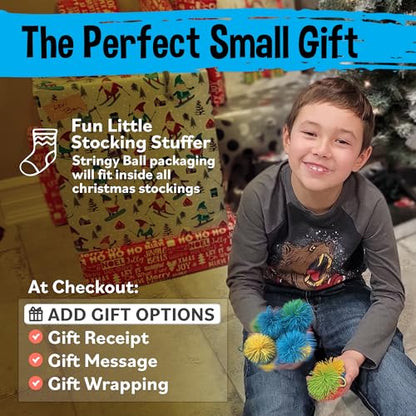 Stocking Stuffers & Sensory Toys for Kids 20 Pack - Boo Basket Stuffers For Kids Ages 4 5 6 7 8 9 Year Old Gift Idea - Best Birthday Toddler Gifts for Boys & Girls - Monkey Pom Balls Fidget Toys Party - style: 20 Pack