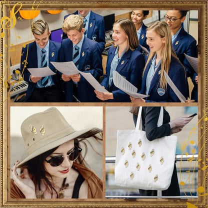 Riceshoot 12 Pcs 2026 Graduation Award Lapel Pins Bulk Academic Honors Enamel Award Lapel Pins Class of 2026 Gifts for Graduation - style: Choir