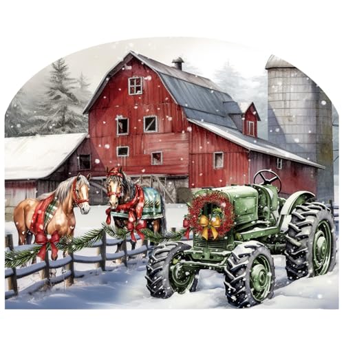 Briarwood Lane Art Sign 8.25x10.25 Christmas on the Farm - color: Christmas Farm