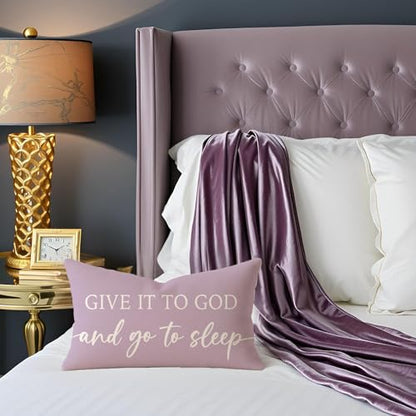 Dusty Lavender Purple Pillow Covers 12x20 Inch Set of 2 - color: Dusty Lavender