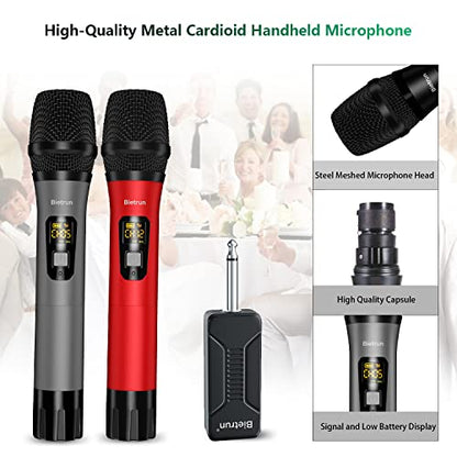 Bietrun WXM02 with 2 Pack Mic Stand