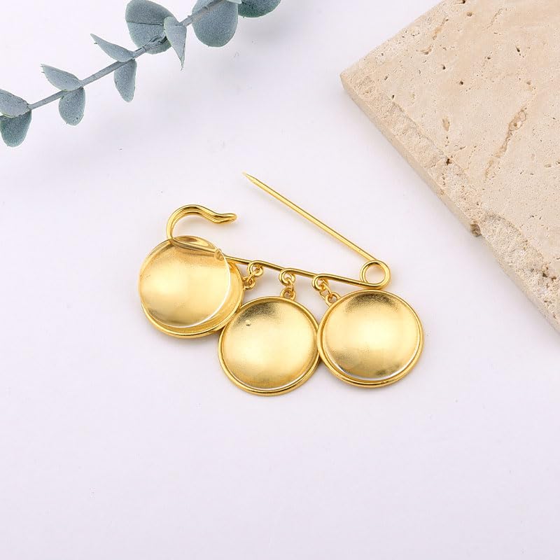 Wedding Double Picture Frame Brooch for Bride Grooms Boutonniece Pin for Wedding Bouquet - color: Color P