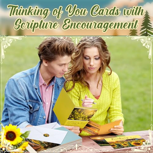 Motiskyy 72 Pack Religious Thinking of You Cards with Envelopes, Natural - style: Natural