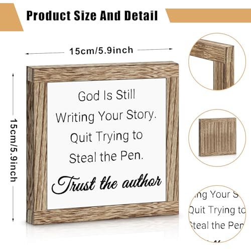 Christian Gifts for Women Men Inspirational Religious Decor Wooden Sign Inspirational Birthday Religious Spiritual Confirmation Gift for Christians Easter Christmas Valentines Ideas Present - color: Christian Religious Gifts
