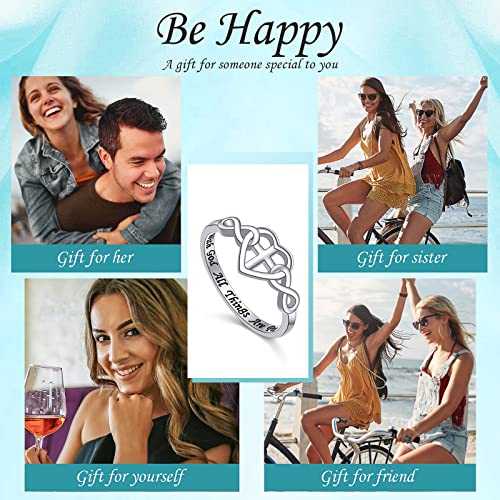 S925 Sterling Silver Christian Cross Heart Faith Bible Verse Necklace Rings - style: VRing:12