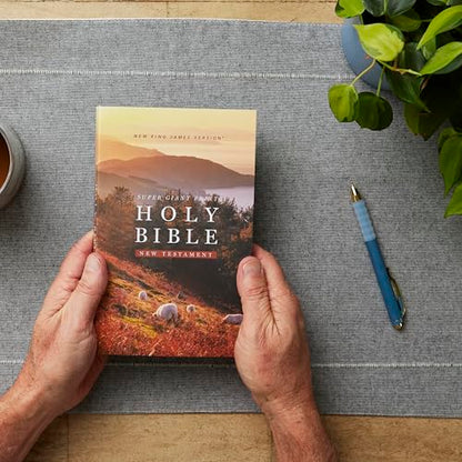 NKJV Super Giant Print New Testament, Softcover, Red Letter, Comfort Print