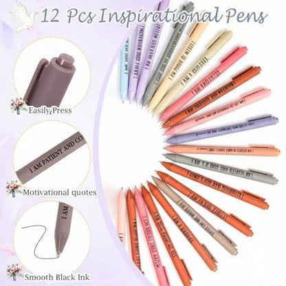 Mooliwe 24 Pcs Affirmation Notebooks Pens Bulk Gifts, Gratitude,Bible - style: Bible
