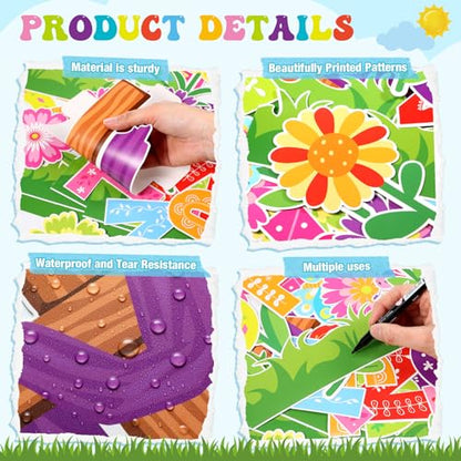 Gersoniel 76 Pcs Back to School Bulletin Board Decorations Christian Classroom Bulletin Boards 3D DIY Paper Fans Tree Cutouts Jesus Religious Cross Decor for First Day of School Wall Decor Supplies - style: Spring