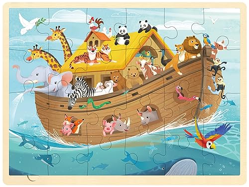 24 Piece Puzzles for Kids 3 Year Old, Noah's Ark - style: 24 Piece