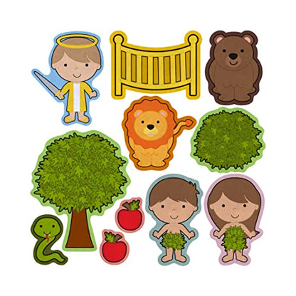 Adam and Eve Bible Story Felt Play Art Set Flannel Board Story Storyboard Pieces
