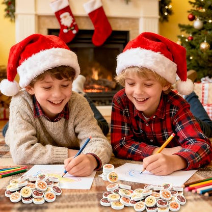 Christmas Gingerbread Mini Erasers Bulk, 60P Ginger Bread Cute Emoticons Pencil Erasers 3D Desk Puzzle Stationery Gifts Student Classroom Rewards Game Prizes Party Goody Bag Stocking Filler - style: Christmas Gingerbread