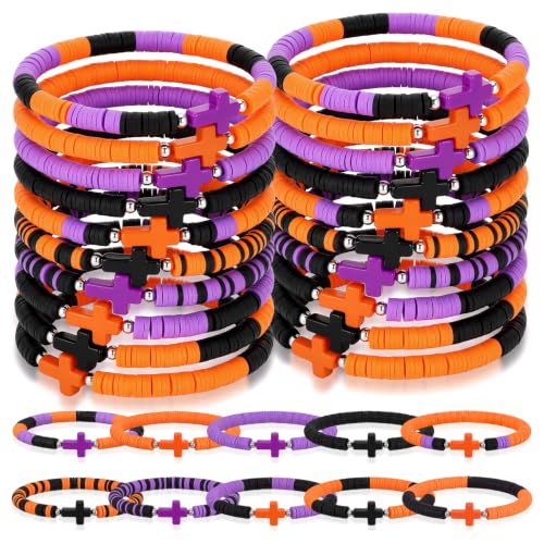 Landical 30/50/100 Cross Bracelets Bulk Jesus Women - color: Halloween