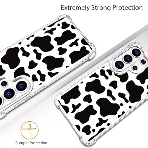 for Samsung Galaxy S26 Ultra Case - Black Cow Print - color: Black Cow Print, size: Galaxy S26 Ultra