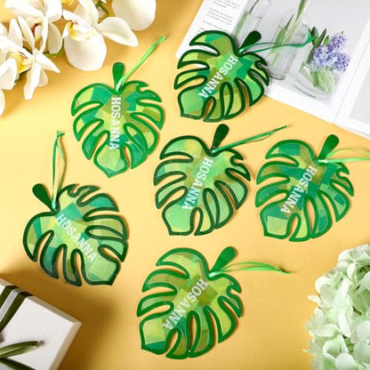 Motipuns 32 Sets Palm Sunday Suncatcher Craft Kit VBS Sunday School - style: Palm Leaf