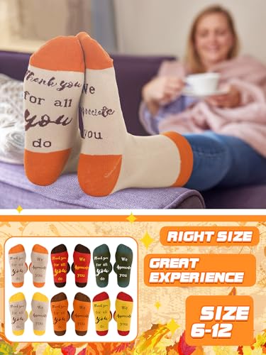 Xtinmee Housekeeping Week Appreciation Socks Gifts Bulk - color: Autumn Color