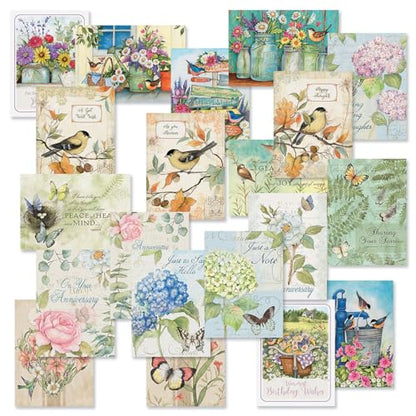Current All Occasion Greeting Cards with Matching Envelope Seals - color: Susan Winget Value Pack 40 Count