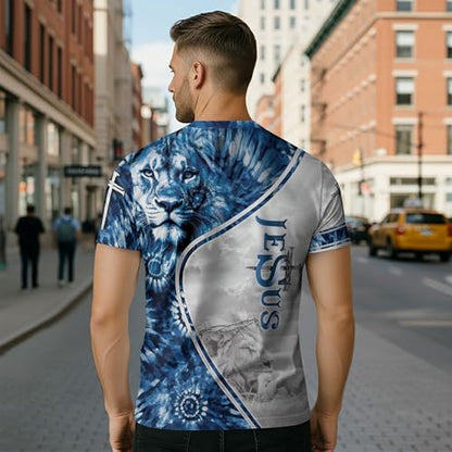 Jesus The Way The Truth and The Life Shirt, Religious Shirt for Men - color: Ds02, size: Small
