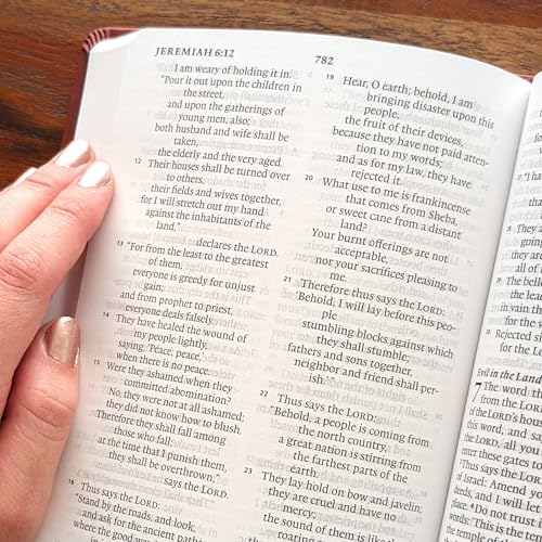 Personalized ESV Large Print Value Thinline Bible – Chestnut TruTone Faux Leather | Custom Name Engraved | English Standard Version with Concordance, 10 pt Font & Double-Column Layout (Rose Poppy Flower Bunch)