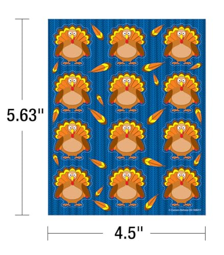 Carson Dellosa Thanksgiving Turkeys Stickers - style: Turkeys