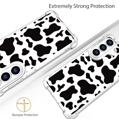 for Samsung Galaxy S26 Case - Black Cow Print - color: Black Cow Print, size: Galaxy S26