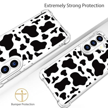 for Samsung Galaxy S26 Case - Black Cow Print - color: Black Cow Print, size: Galaxy S26