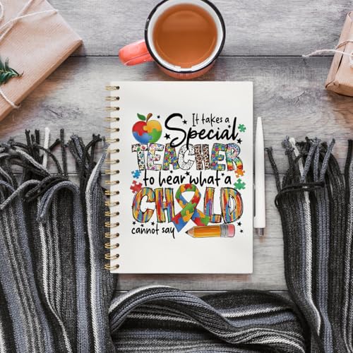 VONTP Special Autism Teacher Spiral Notebook Journal, 5.5x8.3 Inch - color: 008-teacher