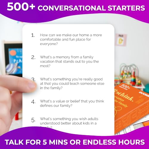Quokka Conversation Cards Game - Fun Talking Board Game for Family Night - color: Rethink Family