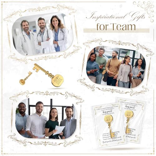 Appreciation Gifts Bulk Key Shape Lapel Pins, 60 Sets, May You - style: May You
