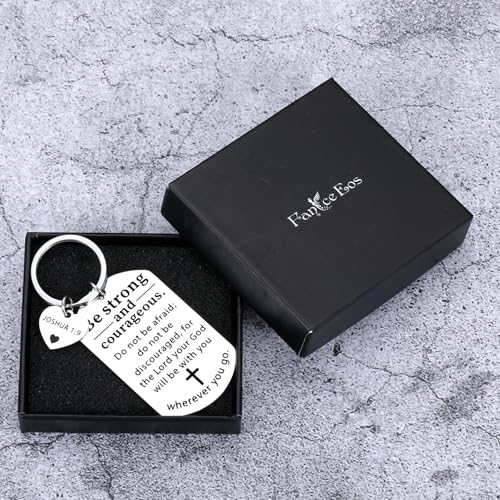 Catholic Key Chains, Christian Gifts for Women, Christmas Stocking Stuffers First Confirmation Gifts for Girls Boys Teens Inspirational Religious Gift for Men Baptism Communion Bible Verse Keychain